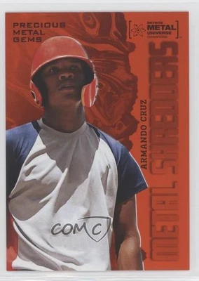 2022 Skybox Metal Universe Champions Shredders PMG Orange 24/25 Armando Cruz - Image 1 of 3