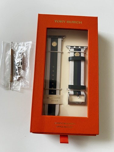 Tory Burch Apple Watch cinturino orologio braccialetto 38 40 42 44 45 mm pelle