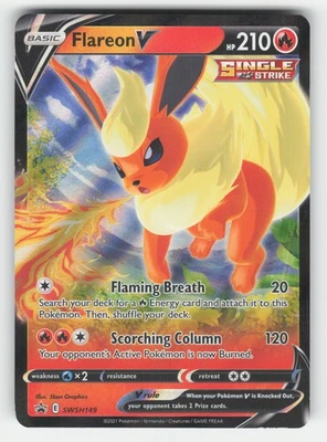 Pokemon Flareon V - SWSH149 SWSH: Sword & Shield Promo Cards Promo NM - Image 1 of 2