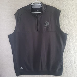 ADIDAS Golf Men's XL Quarter-Zip Vest Mock Neck The Legends GC Parris Island SC - Picture 1 of 18