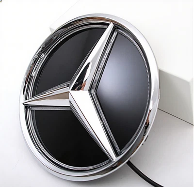 Front Chrome Led Light Grill Star Emblem Fit For Mercedes-Benz C300 A200 CLA260 Foto 1 de 4