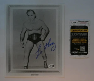 Lou Thesz Signed B&W 8x10 Photo Autographed HOF JSA COA - Picture 1 of 4