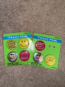 NEW No Boundaries: Trend Pin Wardrobe - 7 pins on Orig Card - Picture 1 of 1