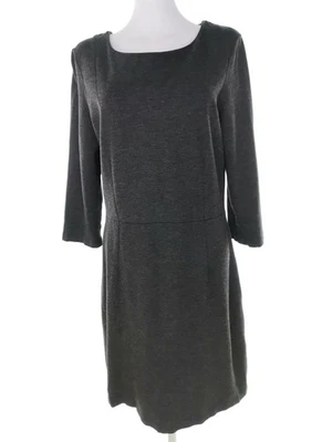 Part two  Größe XL Grau Midi Strick Kleid Viskose Manche 3/4 - Bild 1 von 4