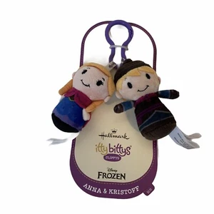 Hallmark Itty Bitty Clippys Clips Disney Frozen Anna & Kristoff 3.5" Plush NEW - Picture 1 of 3