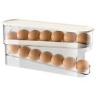 Easy Stock Level Monitoring Prolonged Freshness Rolling Eggs Dispenser