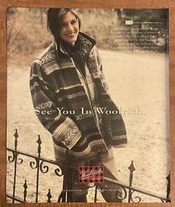 1994 Woolrich Coats Jackets Exclusive Patterns Wool Fleece 90s Print Ad - Picture 1 of 1