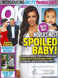 OK! Magazine September 16, 2013 Kim Kardashian Sandra Bullock Allison Williams - Picture 1 of 3