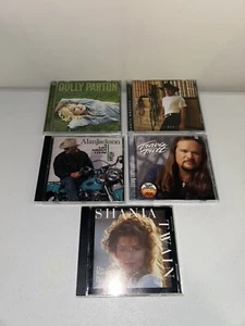 County Music CD Lot Of 5- Dolly Parton, Brooks, Jackson, Tritt, Twain - Picture 1 of 8