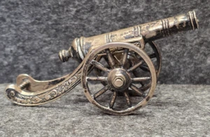 Antike Miniatur Kanone 835er Silber niederländisch - Bild 1 von 12