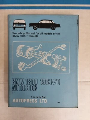 BMW 1800 TODOS LOS MODELOS 1964-70 AUTOBOOK MANUAL DE TALLER 1970 AUTOPRESS LTD Foto 1 de 2