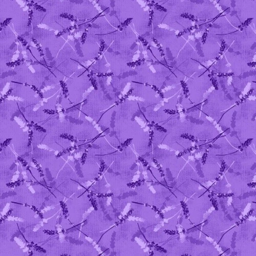 Paintbrush Studio Croatia by Ro Gregg 120 99641 Purple Floral   Cotton Fabric - Image 1 of 1
