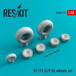 ResKit RS48-0216 Scala 1:48 Bf.110 E,F,G Set Ruote per Modellino in Scala Plastica Kit - Foto 1 di 24