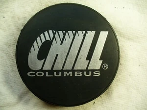ECHL Columbus Chill 97 League 10th Anniversary Reverse Hockey Puck Collect Pucks - Picture 1 of 2