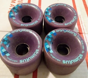 Orangatang Stimulus 70 MM 42 MM Contact 83 A Skateboard Wheels (Set of 4) Purple - Picture 1 of 5