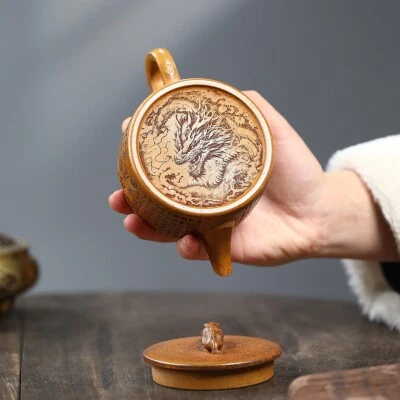 13 agujeros infusores Yixing Zisha Duan olla de té de arcilla Chaishao olla artesanal hecha a mano nueva Foto 1 de 4