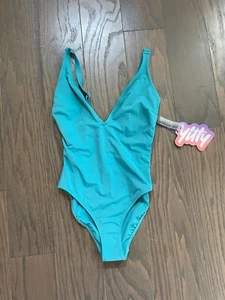 New Yitty By Fabletics Shaping Swim French Cut Low Cut One Piece Bathing Suit XS - Picture 1 of 3