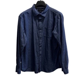 Ocean Current Mens Blue Long Sleeve Button-Up Shirt Size XXLARGE 100% Cotton - Picture 1 of 9