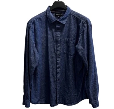 Ocean Current Mens Blue Long Sleeve Button-Up Shirt Size XXLARGE 100% Cotton - Image 1 of 4