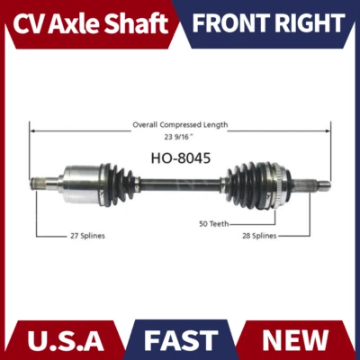 Eje delantero derecho Surtrack para Honda Accord 1990-1993 automático Foto 1 de 4