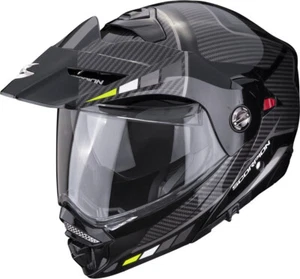 Casco Moto Modulare Scorpion Exo ADX-2 Camino nero giallo taglia M - Picture 1 of 1