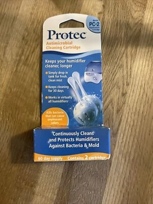 Cartucho de limpieza antimicrobiano Protec Protect Humidificador 2 Modelo PC-2, NUEVO Foto 1 de 4