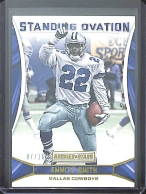 2016 Panini Rookies and Stars Standing Ovation Gold #6 Emmitt Smith No 7 of 10 - Image 1 of 2
