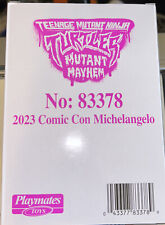 SDCC 2023 Tmnt Mutant Mayhem Michelangelo Mikey Figure Exclusive Comic Con Seal