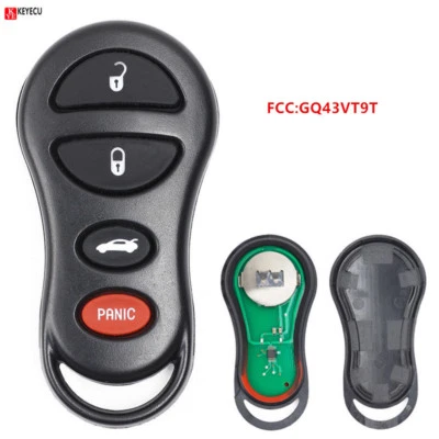 4BTN Keyless Entry Remote Car Key FOB for Chrysler 2000-2005 Dodge Neon GQ43VT9T Foto 1 de 4