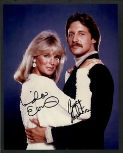 Linda Evans & Bruce Boxleitner - foto firmata autografo a colori 8x10 - essenza nuda - Foto 1 di 1