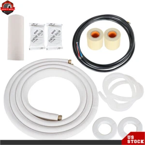 Kit de instalación apto para sistemas de mini bomba de calor dividida 3/8 pulgadas - 5/8 pulgadas de diámetro 16 pies EE. UU. - Imagen 1 de 11