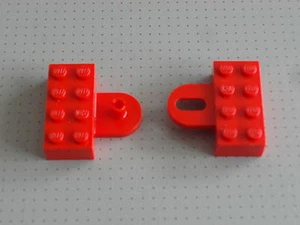 Lego Train - Acoplamiento Rojo - Gancho y Bucle - 2 x 4 Tachuelas (4747 4748) - Imagen 1 de 1