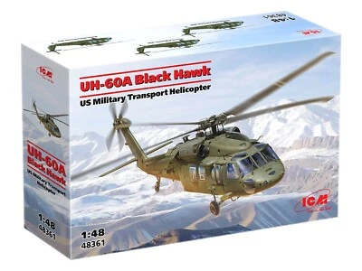 ICM UH-60A Black Hawk US Military Transport Helicopter 1:35 48361 modellismo - Immagine 1 di 4