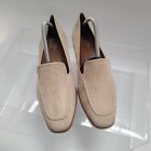 Franco Sarto Women's Clarise Loafer Shoe Size 10M Flts Slip On Pointed Tan Suede