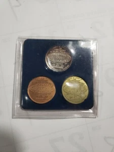 2002 Patrick Mint Confederate Half Dollar Restrike 3-Coin Set 999 Silver 1/1000 - Picture 1 of 7