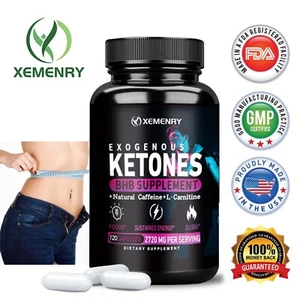 Cetonas exógenas 2720 mg - BHB Advanced Keto, pérdida de peso, cetosis quemador de grasa - Imagen 1 de 11