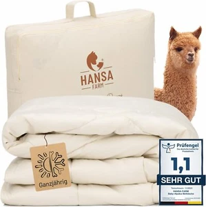 ALPAWOOL® Herbst Winter warme Bio-Bettdecke 135 x 200 cm 1.400 g Premium Alpaka - Bild 1 von 1