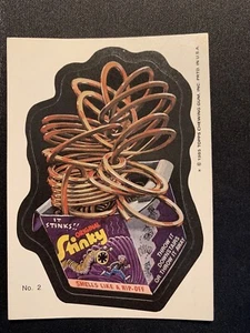1985 Wacky Packs Topps Sticker Trading Card #2 the Original Stinky Puzzle Back - Picture 1 of 6