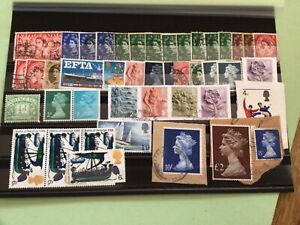 Great Britain Queen Elizabeth mounted mint & used  stamps Ref A9056