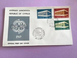 Cyprus First Day Cover Europa 1969 Stamp Cover R43048 - Picture 1 of 3