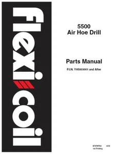 CASE IH 5500 AIR DRILL-YS003001& AFTER PARTS CATALOG - Picture 1 of 1
