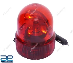 New Red Flash Revolving Signal Warning Light Magnetic 12 Volt S2u - Picture 1 of 7