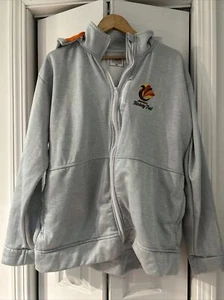 America’s Turkey Trot Thanksgiving Hoodie Men’s Gray Full Zip 2XL Running Man - Picture 1 of 11