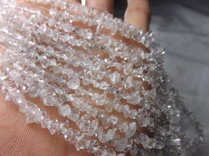 Whole Sale Rutilated 10 Herkimer Type Diamond Quartz Beads 5-7mm Pakistan - Picture 1 of 3