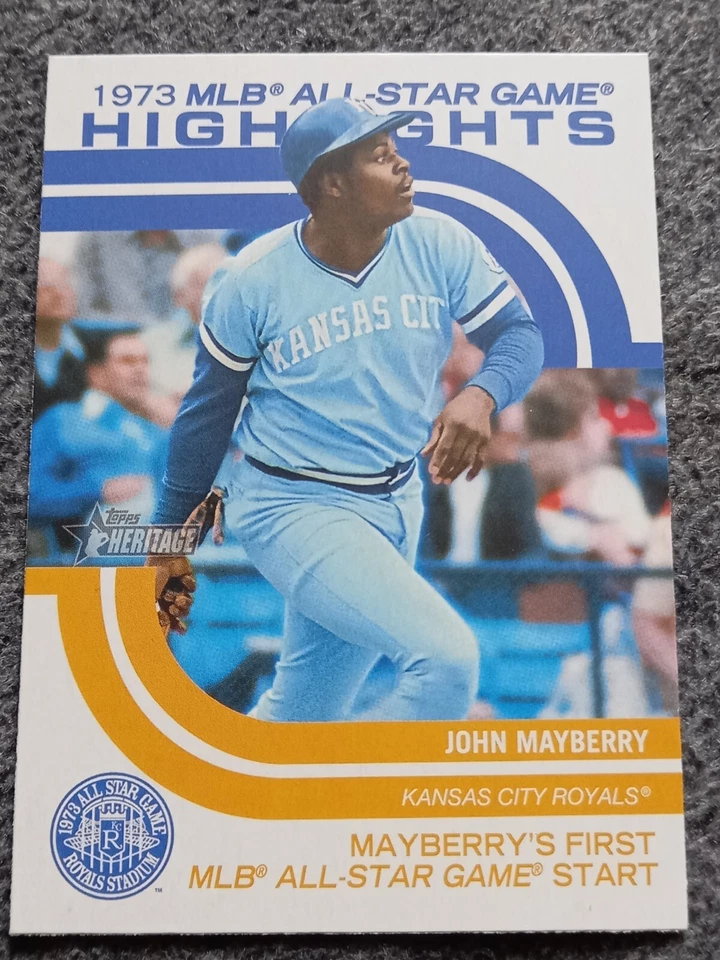 Topps Heritage 2022 Serie Mundial 1973 destacados John Mayberry #Asgh-12 Foto 1 de 1