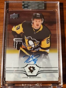 Jake Guentzel 2020-21 UD Clear Cut Auto - Picture 1 of 2