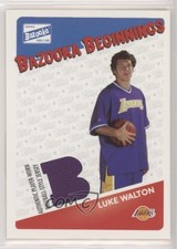 2003-04 Bazooka Bazooka Beginnings Memorabilia Luke Walton #BBE-LW Rookie RC
