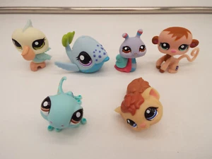Littlest Pet Shop Whale 1675 Pelican 1672 Snail 1674 Monkey 1671 Guinea Pig 1668 - Picture 1 of 7