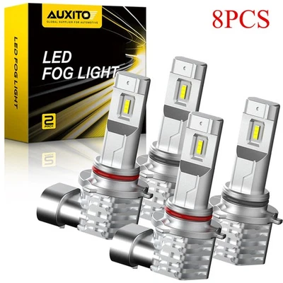 8PCS CSP 9005 9006 LED Headlight Kit Combo 6000K Bulbs High Low Beam White Brigh - Image 1 of 4