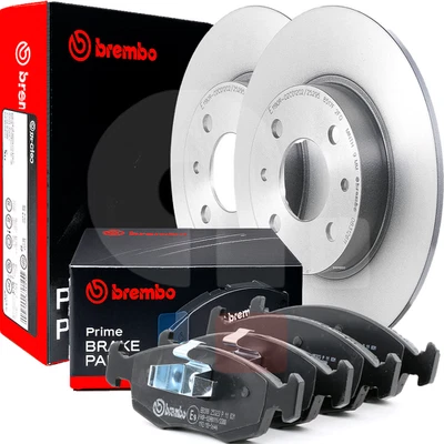 Kit Dischi e Pastiglie Freni Anteriori Brembo Per Fiat Panda 500 Lancia Ypsilon - Imagem 1 de 4